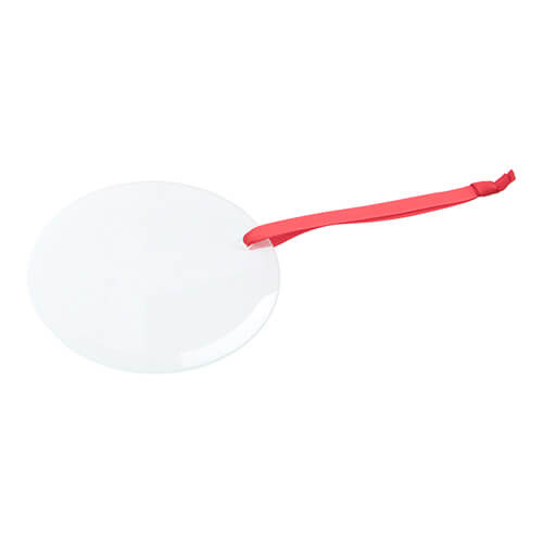 Ciondolo albero di Natale in vetro per sublimazione - cerchio