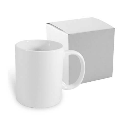 Tazza bianco 300 ml JS Coating con scatola Sublimazione Termostampa