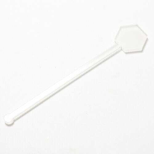 Agitatore per bevande in acrilico 15 cm per sublimazione - esagono