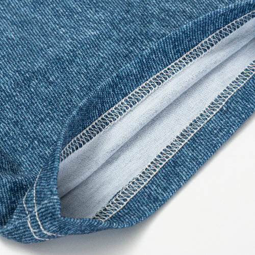 T-shirt Cotton-Like Bleached Starry Faux Denim per sublimazione