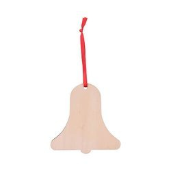 Ciondolo albero di Natale in legno per sublimazione - campana