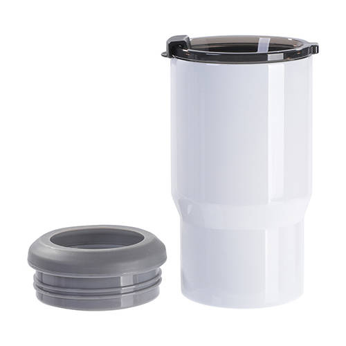 Tazza in acciaio inox 320 ml per sublimazione - bianco