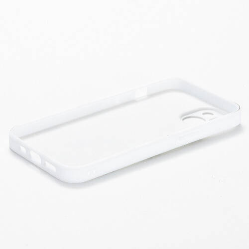 Custodia in plastica bianca per iPhone 14 per sublimazione