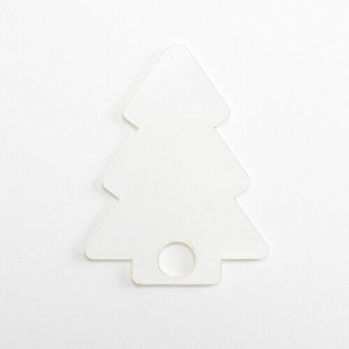 Targhetta in acrilico per tazza da 1200 ml per sublimazione - Albero di Natale