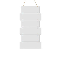 Sei cornici sospese in MDF per la sublimazione