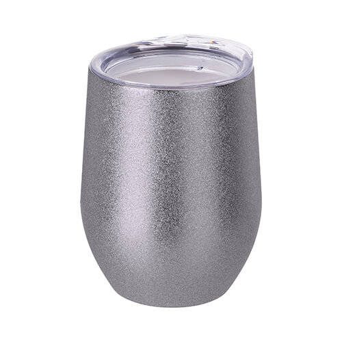 Tazza per vin brulè 360 ml per sublimazione - glitter Grigio