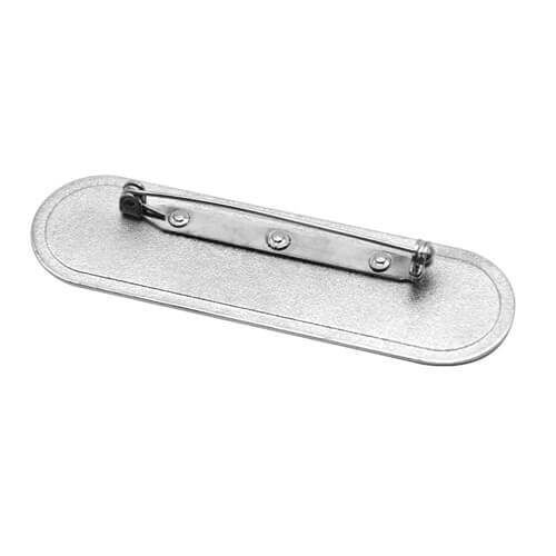 Identificatore in metallo con angoli arrotondati 7,1 x 2,1 cm Trasferimento termico a sublimazione