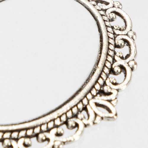 Spilla ovale doppia - spilla da balia con ciondolo a nappina per sublimazione