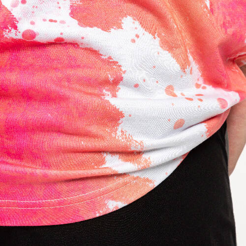 T-shirt Cotton-Like Bleached Leopard Dreamy Pink per sublimazione