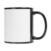 Tazza nera 330 ml con cornice bianca per sublimazione