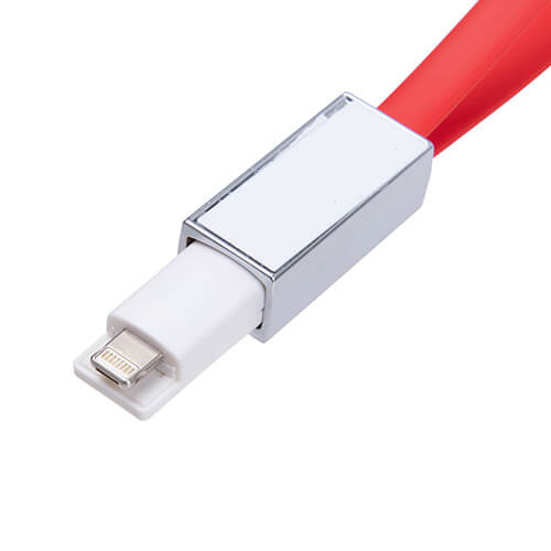 Portachiavi - Cavo dati Lightning per sublimazione - rosso