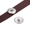 Bracciale in pelle con cerchio per stampa sublimatica  col. marrone
