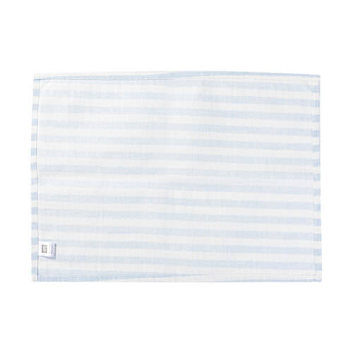 Tovaglietta in tela 50 x 35,5 cm crema con strisce blu per sublimazione