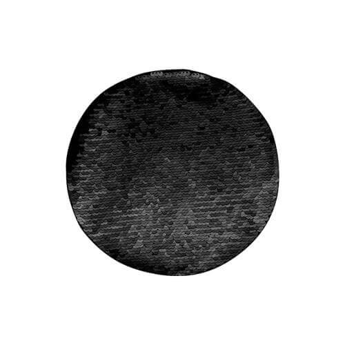 Patch paillettes bicolore da sublimare - cerchio nero Ø 19