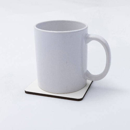 Sottobicchiere quadrato in MDF da 9 x 9 cm per sublimazione