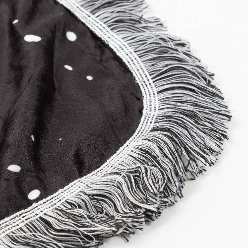 Coperta in peluche Bleached Starry Black Heart per sublimazione