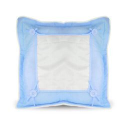 Copricuscino 40 x 40 cm celeste per sublimazione di trasferimento termico