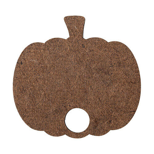 Targhetta con nome in fibra di legno per una tazza 480 / 600 / 540 / 750 ml per sublimazione - zucca