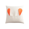 Federa di lino 40 x 40 cm per sublimazione - orecchie arancioni