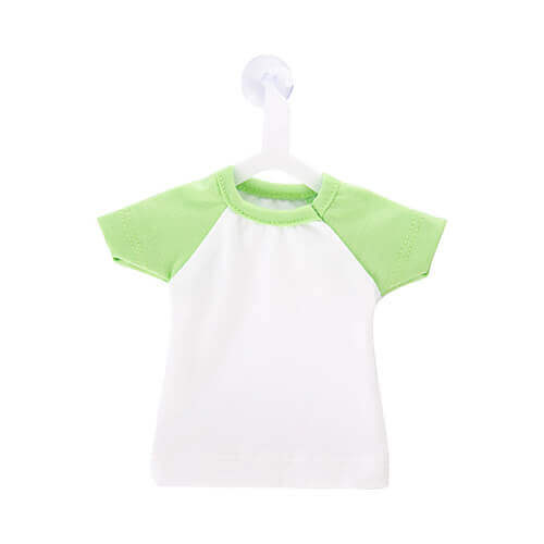 Mini T-Shirt per Sublimazione con appendiabiti – verde chiaro