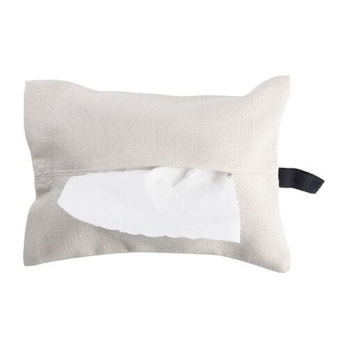 Custodia per fazzoletti in tela 24 x 18 cm per sublimazione di trasferimento termico