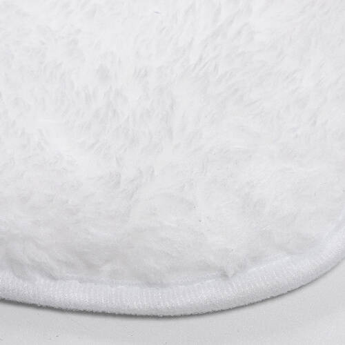 Coperta in microfibra e pile artico con cappuccio per sublimazione - bianca