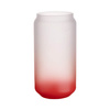 Vetro smerigliato da 550 ml per sublimazione - sfumatura rosso