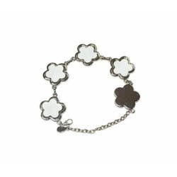 Bracciale con 5 piastrine a fiori stampabili per stampa sublimatica a trasferimento termico
