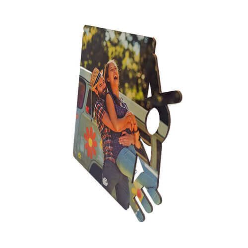 Cornice per foto verticale in MDF 20 x 22 cm - Love - Trasferimento termico a sublimazione