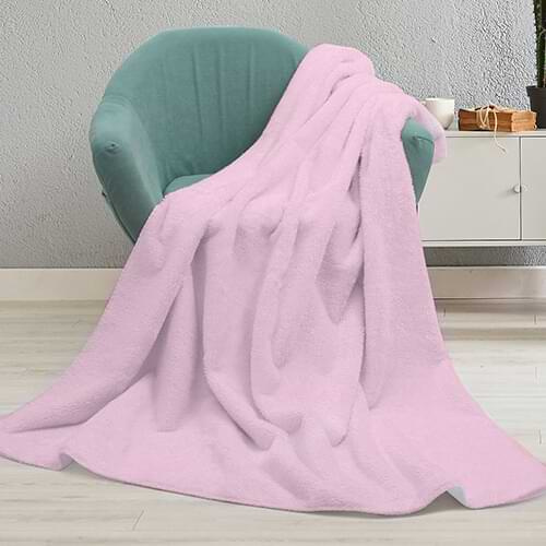 Coperta in microfibra e pile artico per sublimazione - corallo