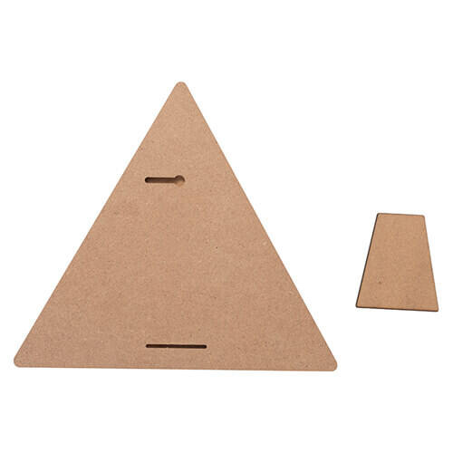 Triangolo portafoto in MDF per sublimazione - 22,8 x 25,4 cm
