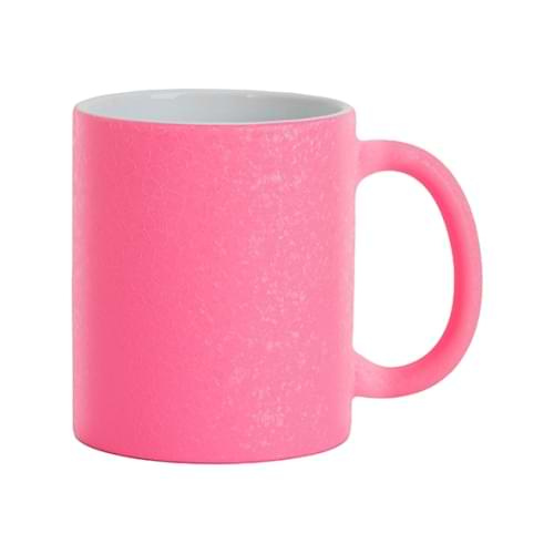 Tazza 325 ml con effetto superficie screpolata per sublimazione - rosa