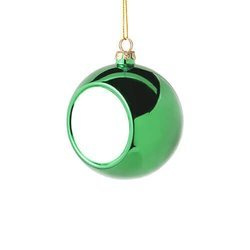 Pallina di albero di Natale Ø 6 cm per sublimazione - verde