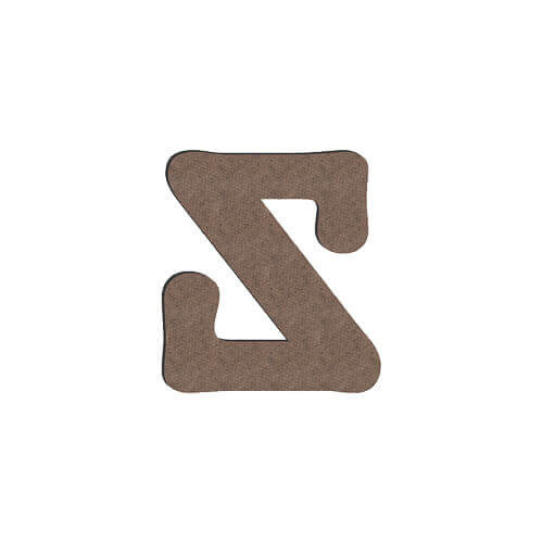 Lettera decorativa da MDF per sublimazione 10 cm Z