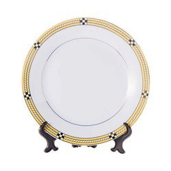 Piatto 20,5 cm con motivo ornamentale di colore oro per la sublimazione