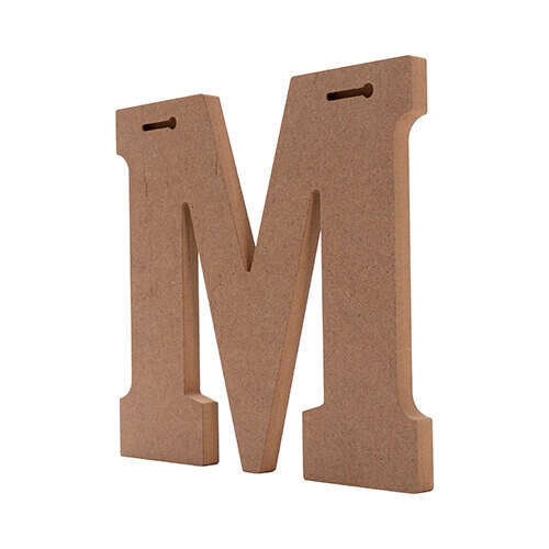 Lettera decorativa 25 cm in MDF per sublimazione - M