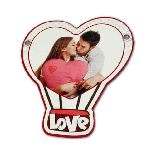 Piastra in MDF con ventose - cuore - per sublimazione