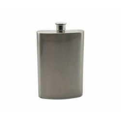 Fiaschetta grande in metallo sublimazione a trasferimento termico - argento