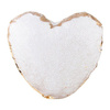 Copricuscino in forma di cuore 39 x 44 cm con paillettes bicolore per sublimazione – d’oro