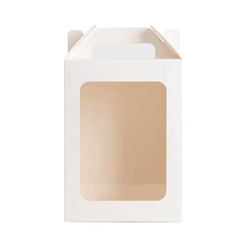 Confezione decorativa con finestra per sublimazione - 18 x 13 x 30 cm