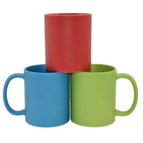 Tazza Full Color rosso, opaco Sublimazione Termostampa