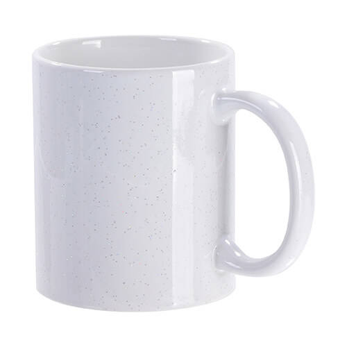 Tazza lucida e glitterata 330 ml per sublimazione
