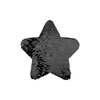 Patch paillettes stella  bicolore da sublimare - nero 18 x 18