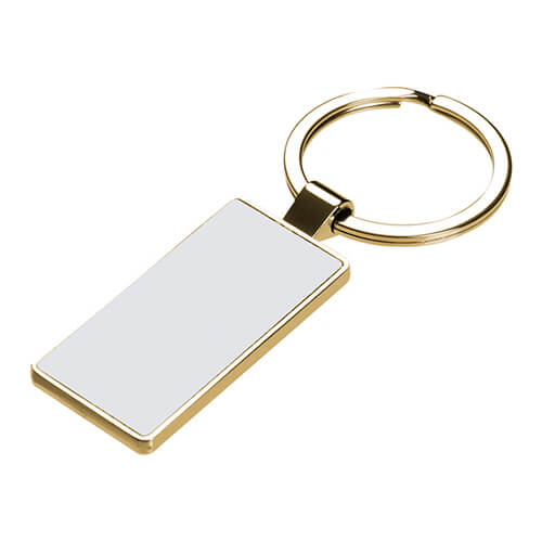 Portachiavi bifacciale 2,2 x 5,1 cm per sublimazione - oro