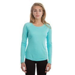 Maglietta Solar per la donna a maniche lunghe per Sublimazione – Water Blue