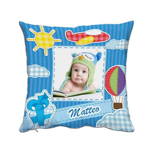 Federa in raso bicolore 38 x 38 cm per sublimazione - Matteo