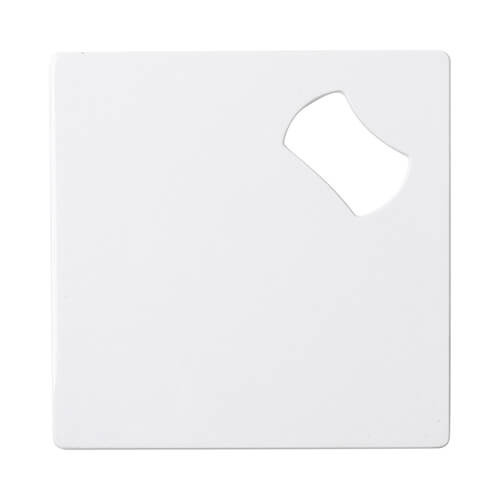 Apribottiglie 9 x 9 cm per sublimazione - bianco