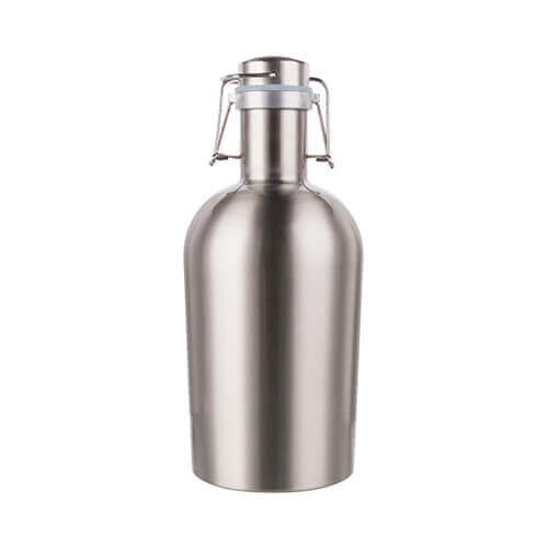 Growler birra, bottiglia in metallo 2000 ml da sublimare 