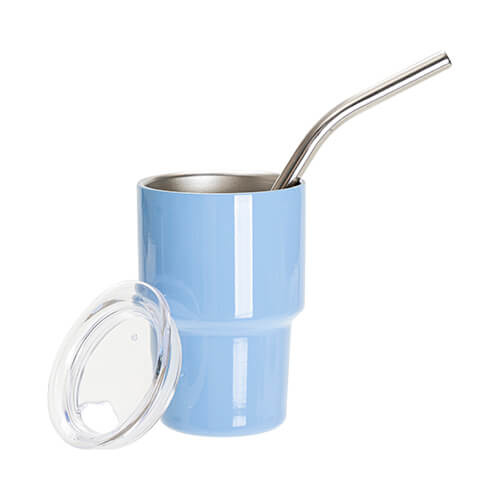 Bicchiere in acciaio inox per sublimazione - blu