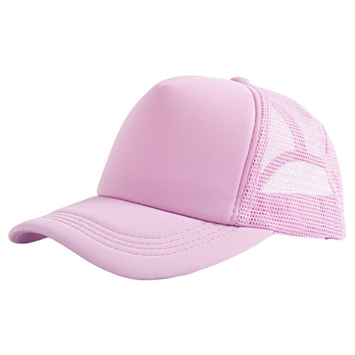 Cappellino Trucker per adulti a colori per sublimazione e trasferimento termico - rosa
